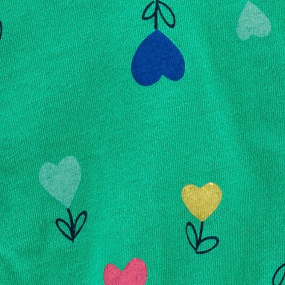 Carter’s Green Floral Jumpsuit - Picture 2 of 2